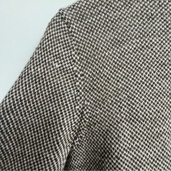 Garnet Hill fair Isle knit draped sweater open cardigan longline Wool Alpaca - Picture 8 of 11